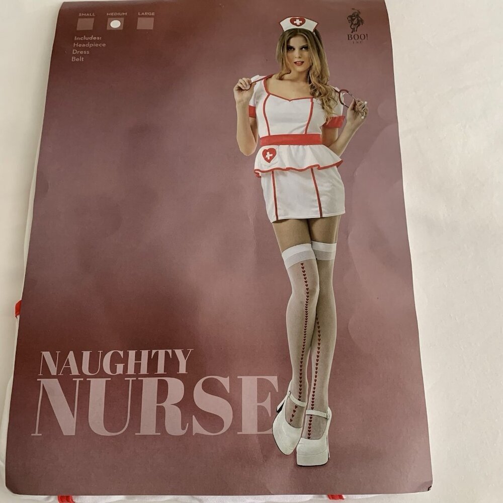 Naughty Nurse Costume Medium Halloween Cosplay New